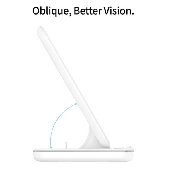 3 In 1 Magnetic Wireless Charger With Touch Ring Light - White - Image 11
