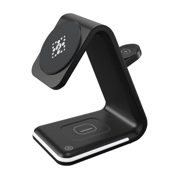 3 In 1 Magnetic Wireless Vertical Charger - White - Image 2