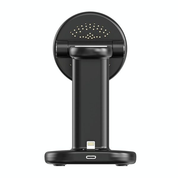 3 In 1 Magnetic Wireless Charger Stand 15W - White - Image 4
