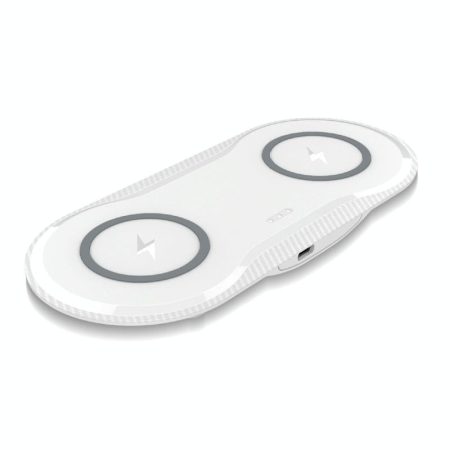 10W Dual Wireless Fast Charger For Qi Phones - White