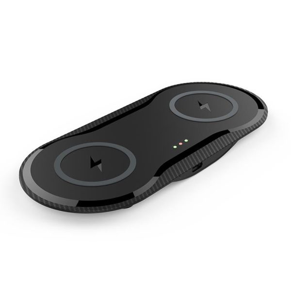 10W Dual Wireless Fast Charger For Qi Phones - White - Image 5