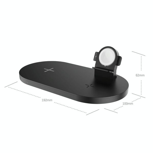 3 In 1 Wireless Charger For Phones Iwatch Airpods - White - Image 9