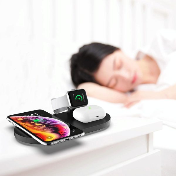 3 In 1 Wireless Charger For Phones Iwatch Airpods - White - Image 14