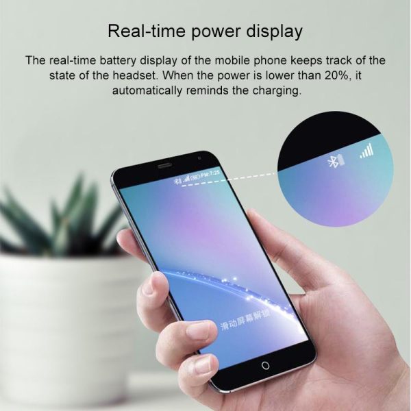 Wireless Earphones with Led Charging Box - J1 Tws - White - Image 6