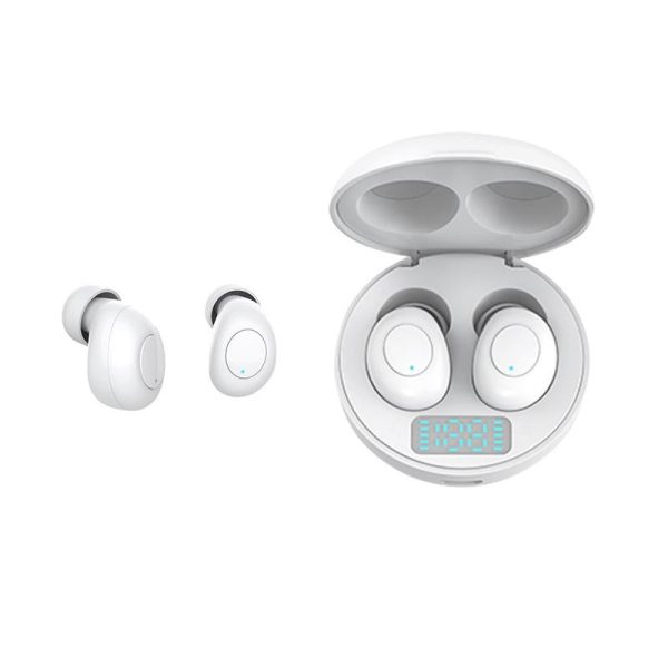 Wireless Earphones with Led Charging Box - J1 Tws - White - Image 8