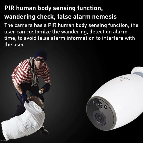 Wireless Smart Camera With Night Vision And Two-Way Audio - Magnet Mount - White - Image 9
