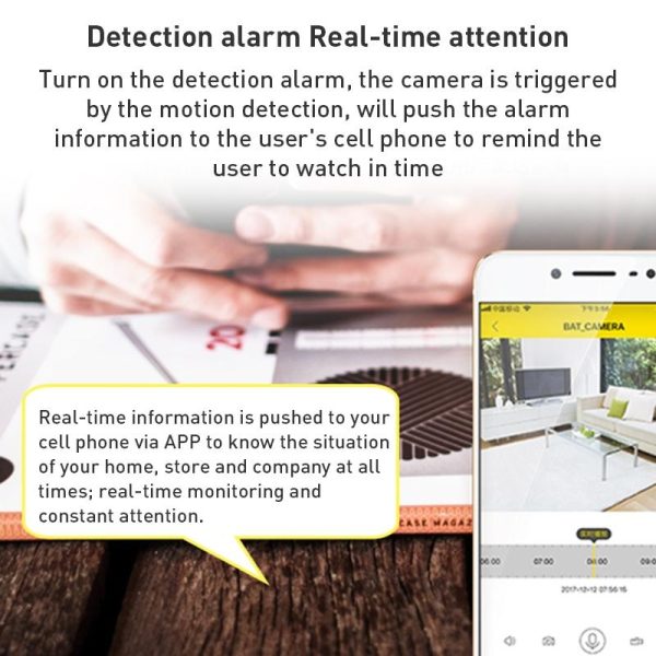 Wireless Smart Camera With Night Vision And Two-Way Audio - Magnet Mount - White - Image 10