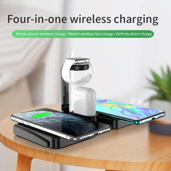 10W Qi Wireless Charger For Phones Iwatch & Airpods - Image 3