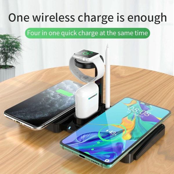 10W Qi Wireless Charger For Phones Iwatch & Airpods - Image 4