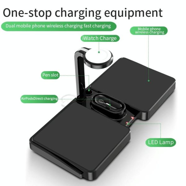 10W Qi Wireless Charger For Phones Iwatch & Airpods - Image 5