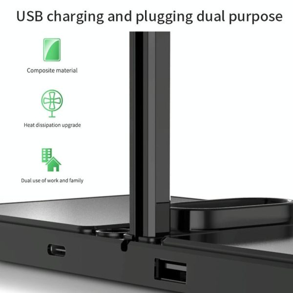 10W Qi Wireless Charger For Phones Iwatch & Airpods - Image 6