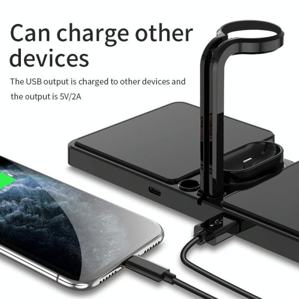 10W Qi Wireless Charger For Phones Iwatch & Airpods - Image 7