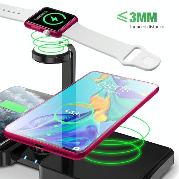 10W Qi Wireless Charger For Phones Iwatch & Airpods - Image 8