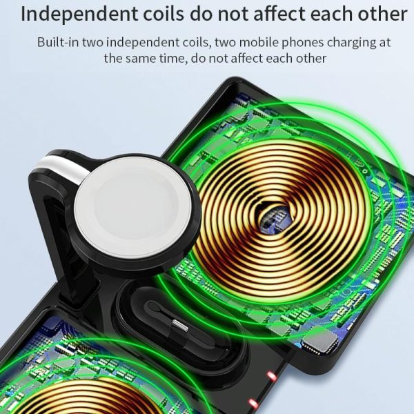 10W Qi Wireless Charger For Phones Iwatch & Airpods - Image 10