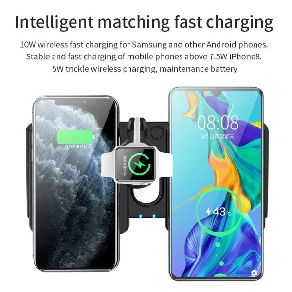10W Qi Wireless Charger For Phones Iwatch & Airpods - Image 12