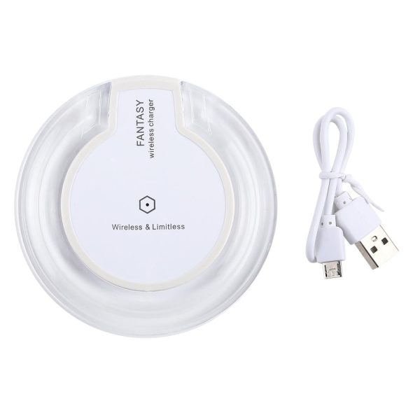 Ultra Thin Wireless Charger For Qi Standard Phones - White - Image 11