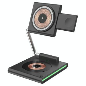 15W Foldable Magnetic Wireless Charger - White - Image 3