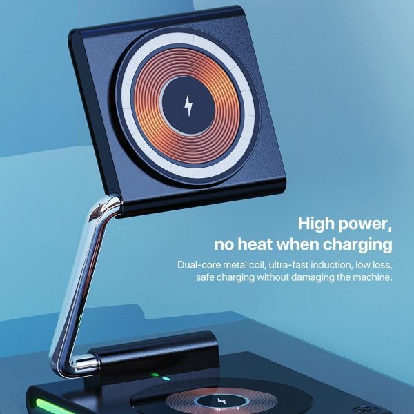 15W Foldable Magnetic Wireless Charger - White - Image 9