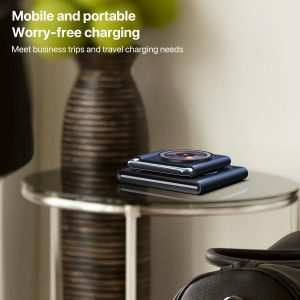 15W Foldable Magnetic Wireless Charger - White - Image 11