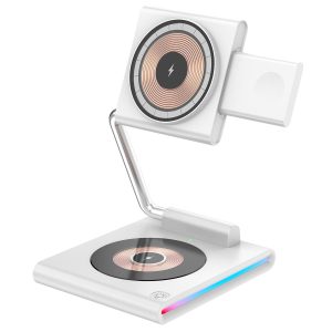 15W Foldable Magnetic Wireless Charger - White - Image 15