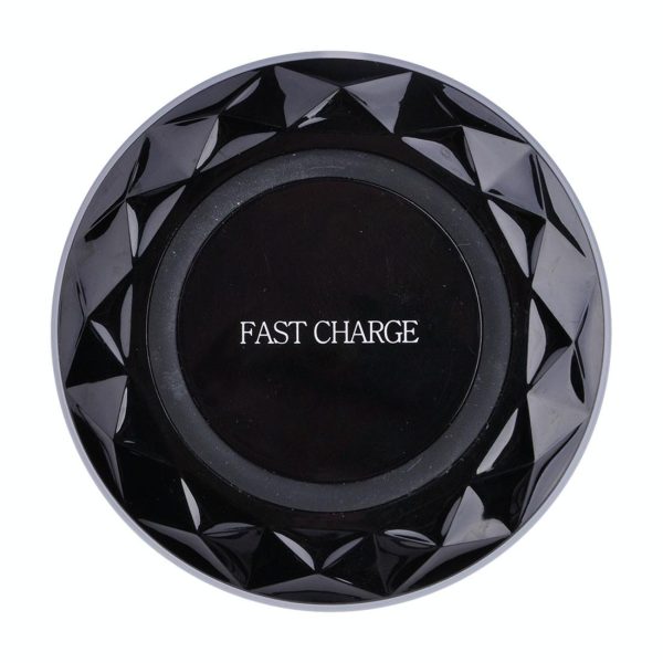 1M Fast Charging Wireless Charger Diamond Qi Standard - White - Image 3