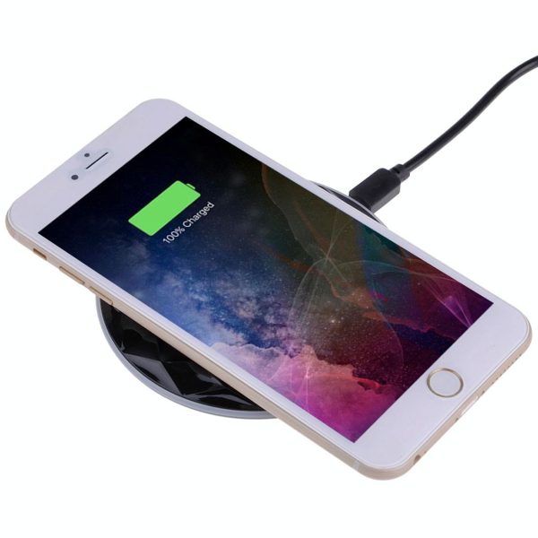 1M Fast Charging Wireless Charger Diamond Qi Standard - White - Image 9