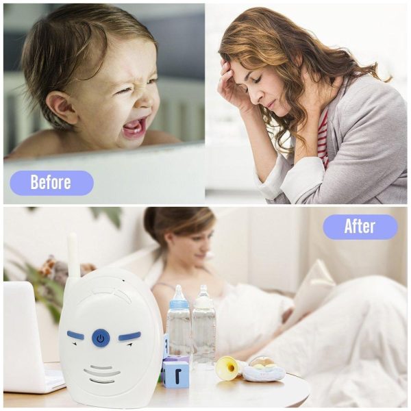 Wireless 2.4Ghz Baby Monitor With Two-Way Voice Talk - White - Image 4