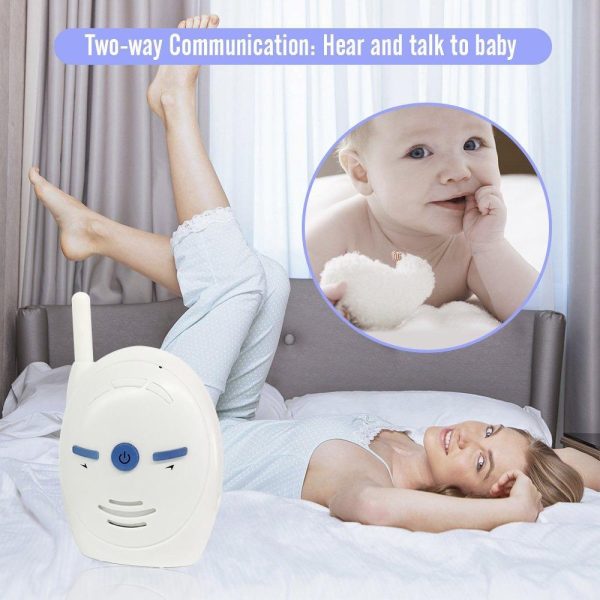 Wireless 2.4Ghz Baby Monitor With Two-Way Voice Talk - White - Image 11