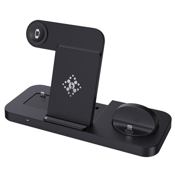 6 In 1 Foldable Vertical Wireless Charger - White - Image 3