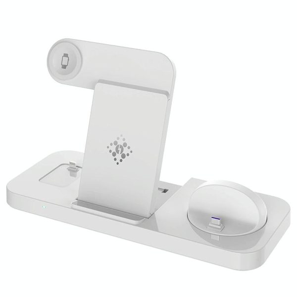 6 In 1 Foldable Vertical Wireless Charger - White - Image 13