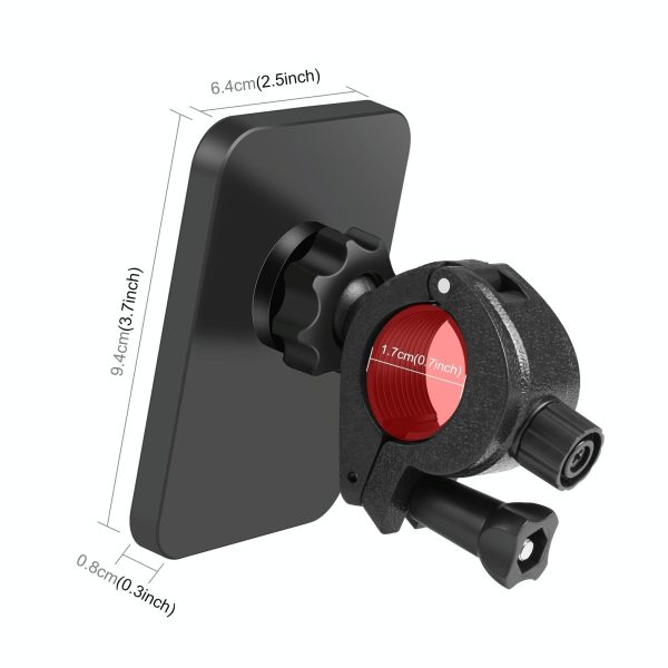 15W Magnetic Wireless Charger With Vlogging Phone Clamp - White - Image 4