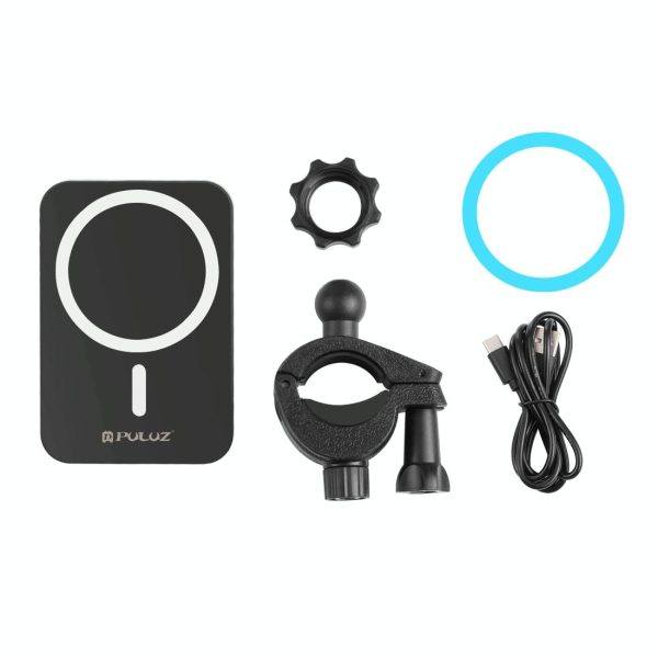 15W Magnetic Wireless Charger With Vlogging Phone Clamp - White - Image 9