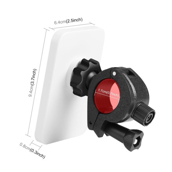 15W Magnetic Wireless Charger With Vlogging Phone Clamp - White - Image 12