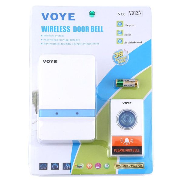 Home Music Remote Control Wireless Doorbell With 38 Polyphony Sounds White - Image 9