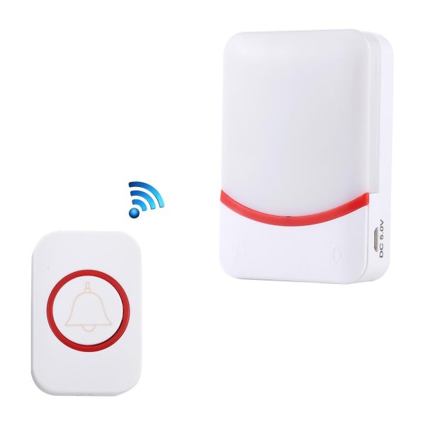 Wireless Doorbell With 38 Ringtones & Flashing Lights - Home Music Remote Control - Image 3