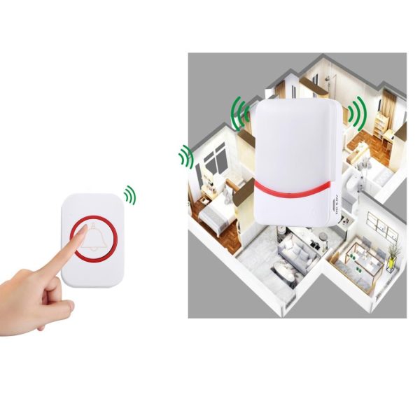 Wireless Doorbell With 38 Ringtones & Flashing Lights - Home Music Remote Control - Image 13