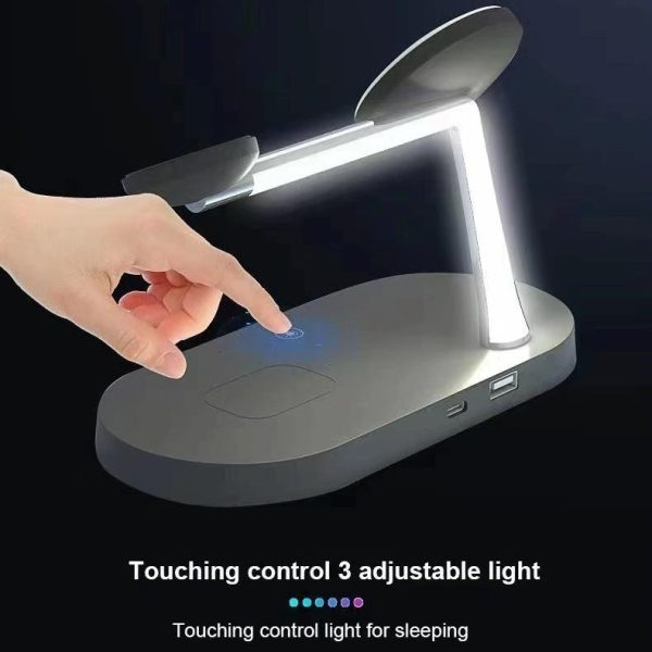 15W 5 In 1 Magnetic Wireless Charger For Iphone 12 & Apple Watch & Airpods - White - Image 7