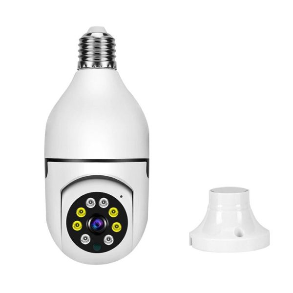 2Mp 5G Dual Frequency Bulb Camera With Two-Way Voice Intercom - White - Image 3