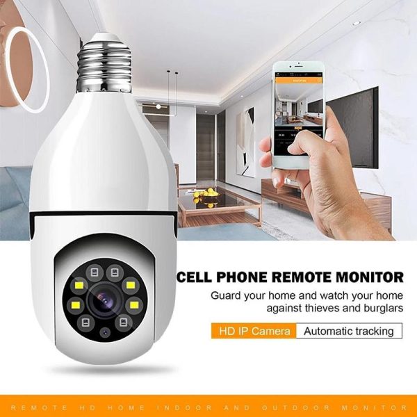 2Mp 5G Dual Frequency Bulb Camera With Two-Way Voice Intercom - White - Image 7