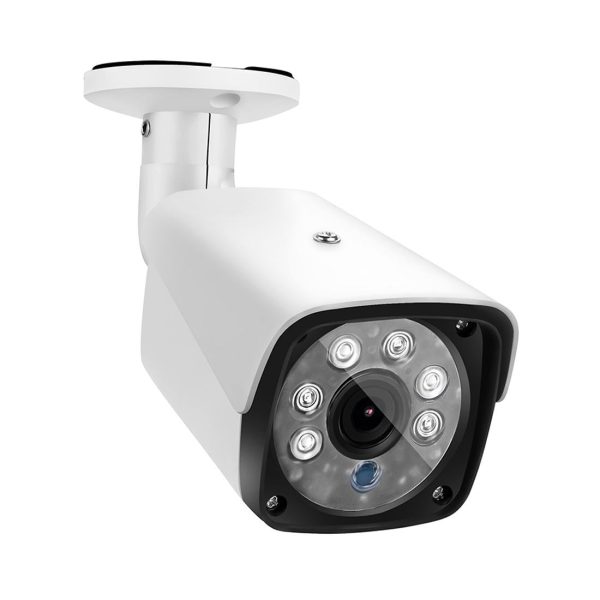 1500Tvl Cctv Dvr Surveillance System With 6 Led Array Bullet Camera - 3.6Mm Lens Ip66 Weatherproof Night Vision Support - White - Image 3