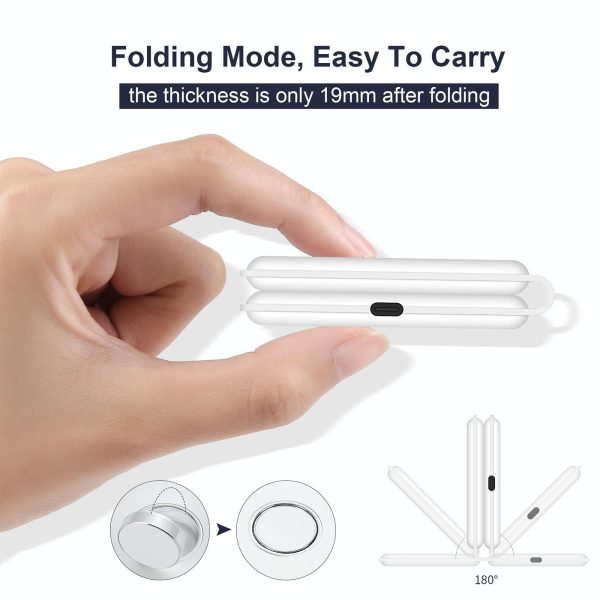 Foldable Dual Wireless Charger For Phones Iwatch Airpods - White - Image 11