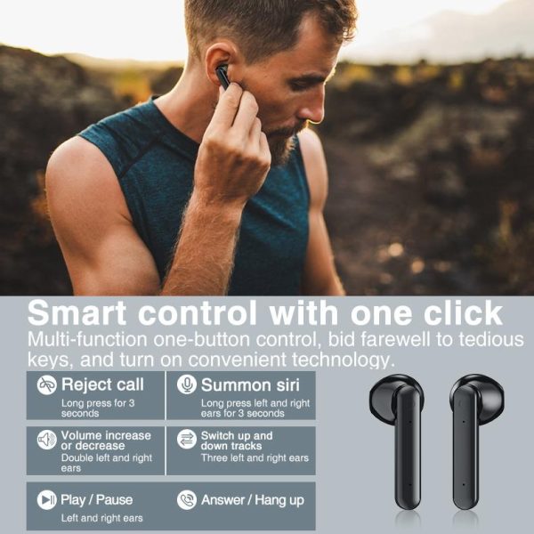 Wireless Bluetooth Earphones with Charging Box & Led Display - Image 4