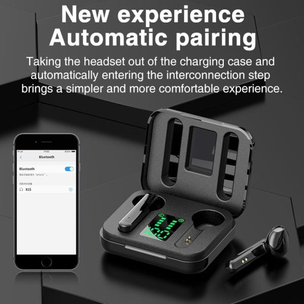 Wireless Bluetooth Earphones with Charging Box & Led Display - Image 7