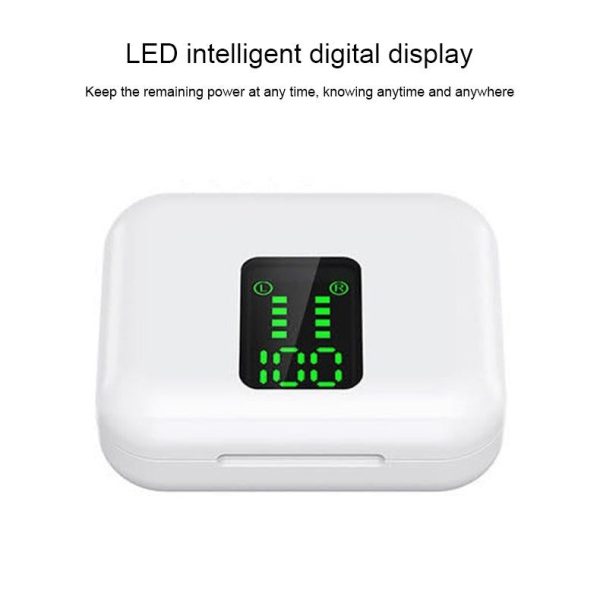 Wireless Bluetooth Earphones with Charging Box & Led Display - Image 10
