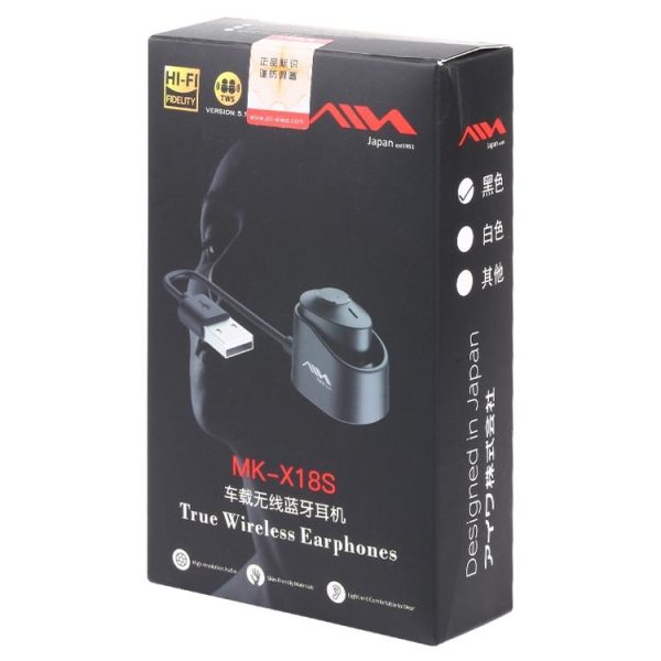 Wireless Bluetooth Earphone with Charging Box - Single - White - Image 4