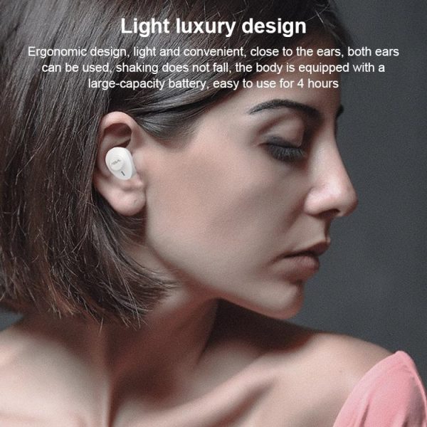 Wireless Bluetooth Earphone with Charging Box - Single - White - Image 6