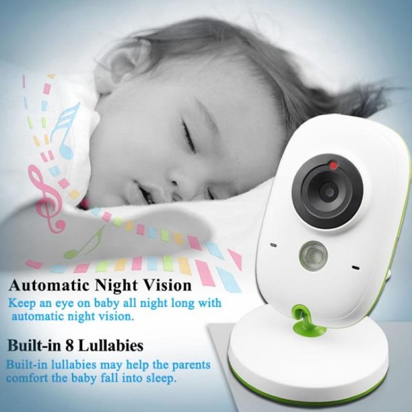 2.4 Wireless Baby Monitor With Lcd Night Vision & Two-Way Talk - White - Image 10