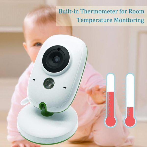 2.4 Wireless Baby Monitor With Lcd Night Vision & Two-Way Talk - White - Image 12