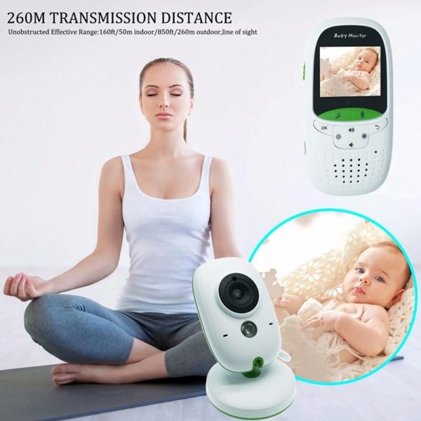 2.4 Wireless Baby Monitor With Lcd Night Vision & Two-Way Talk - White - Image 13