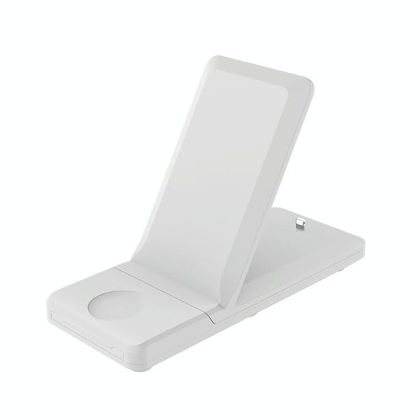 3 In 1 Foldable Wireless Charger For Iphone Iwatch Airpods - White - Image 2